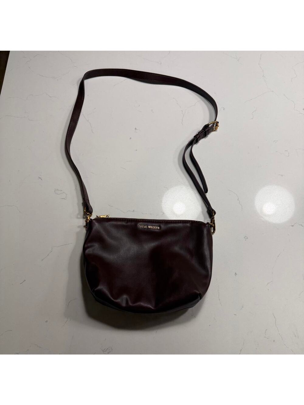 Dark brown steve madden crossbody bag